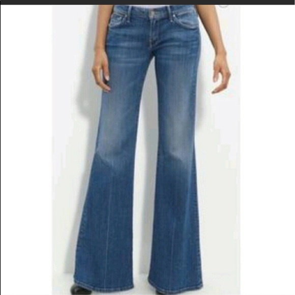 mother bell bottom jeans
